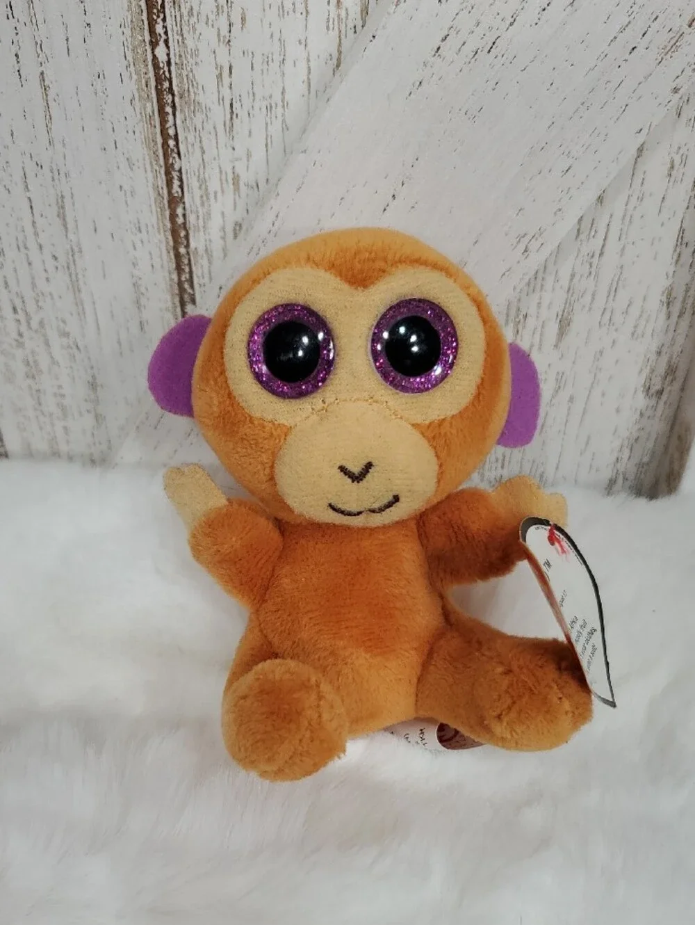Ty Beanie Boos Plush Penguin, Elephant, Monkey Stuffed Animals